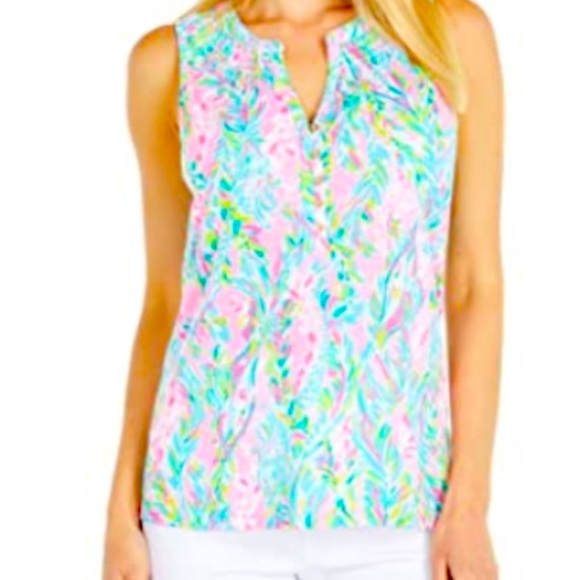 Lilly Pulitzer Essie Tank in Unicorn of the Sea - Picture 1 of 4